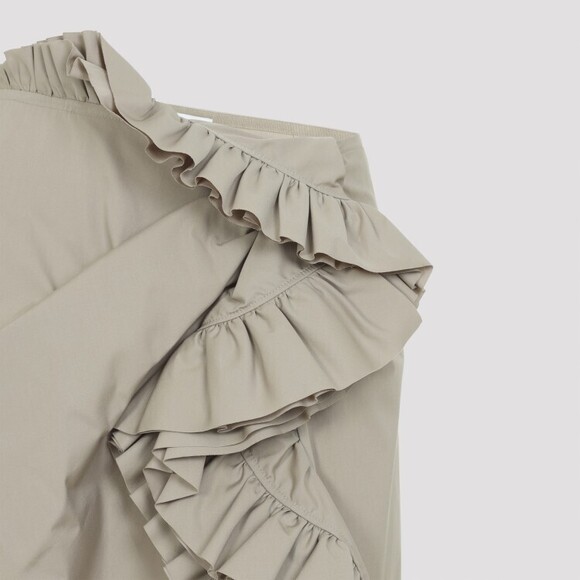 Dries Van Noten Asymmetrical Nude Midi Skirt With Cascading Ruffles - NWT - Picture 3 of 3